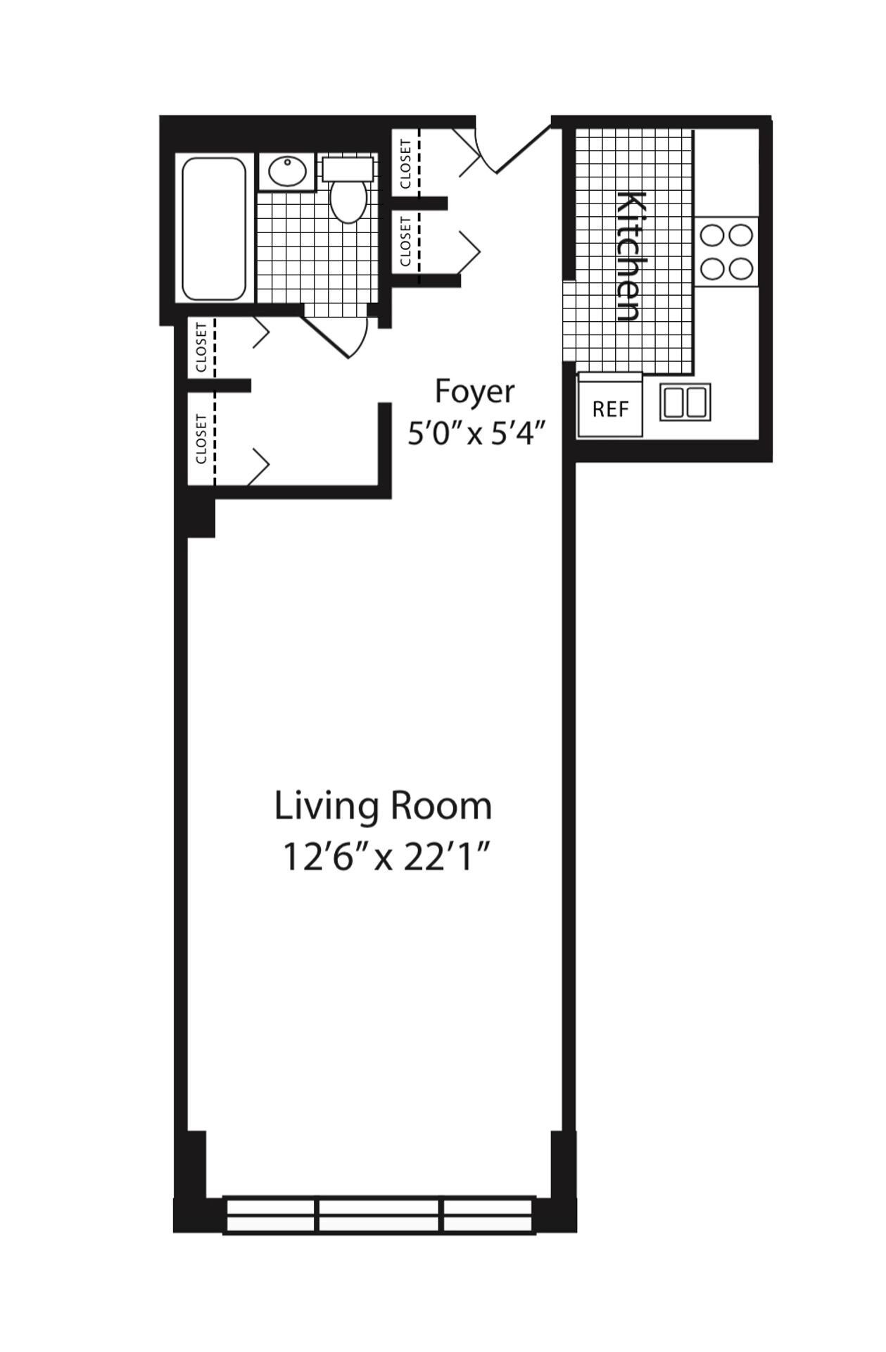  (Campaign: Studio | 1 Bath | 537 sq ft)