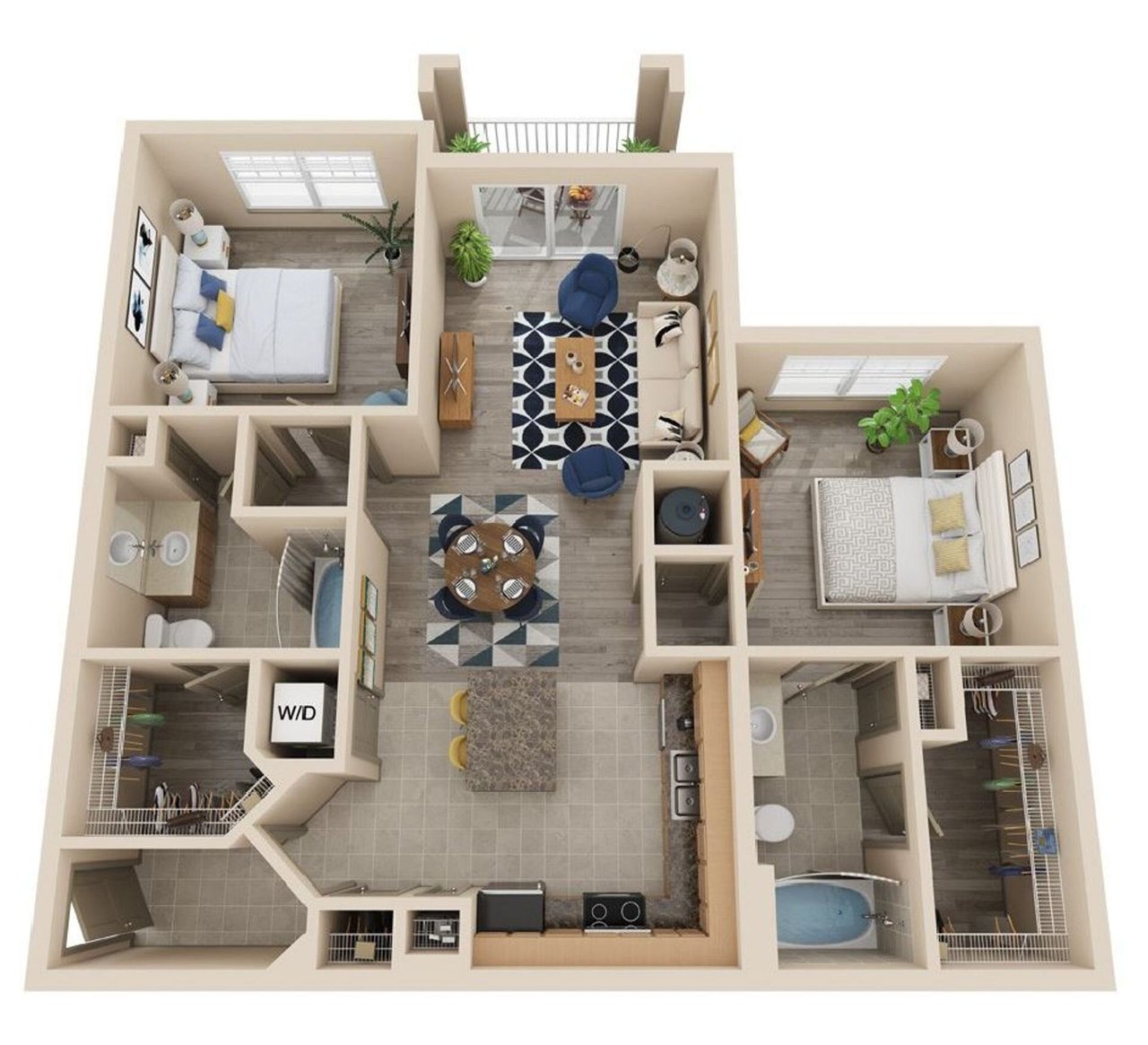  (Campaign: 2 Bed | 2 Bath | 1059 sq ft)