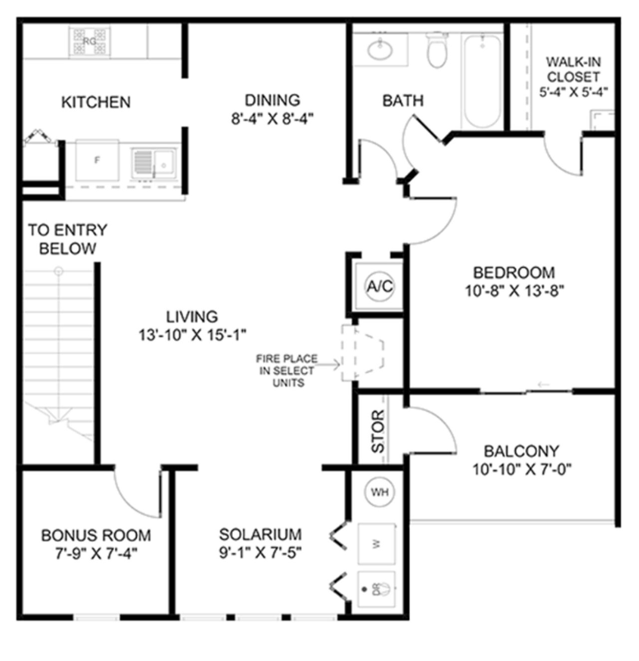  (Campaign: A4 | 1 Bed 1 Bath | 905 sq ft)