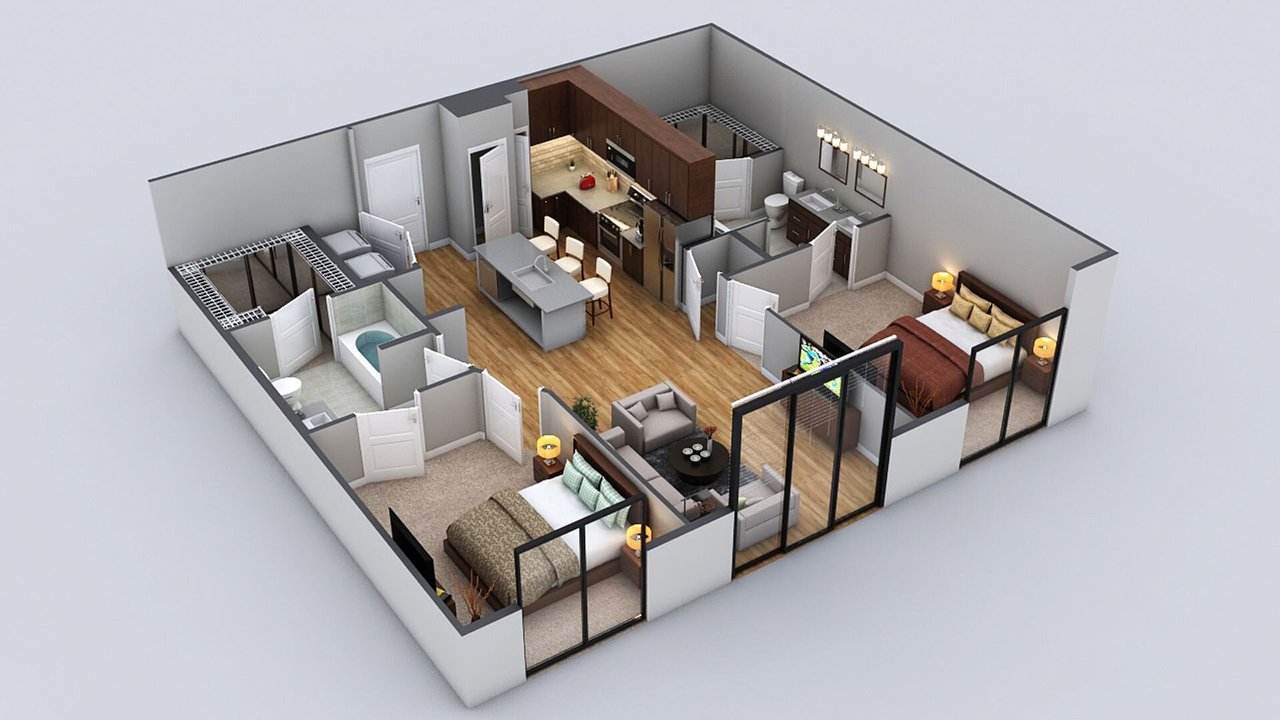  (Campaign: B1-5 | 2 Bed 2 Bath | 1163 sq ft)