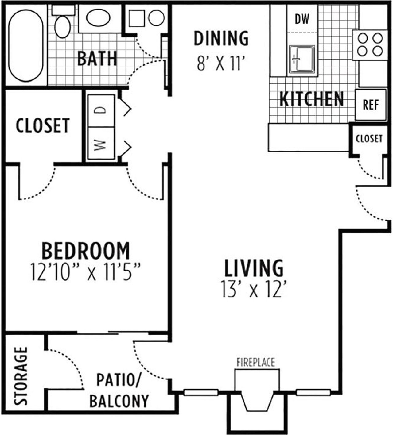  (Campaign: A2 | 1 Bed 1 Bath | 827 sq ft)