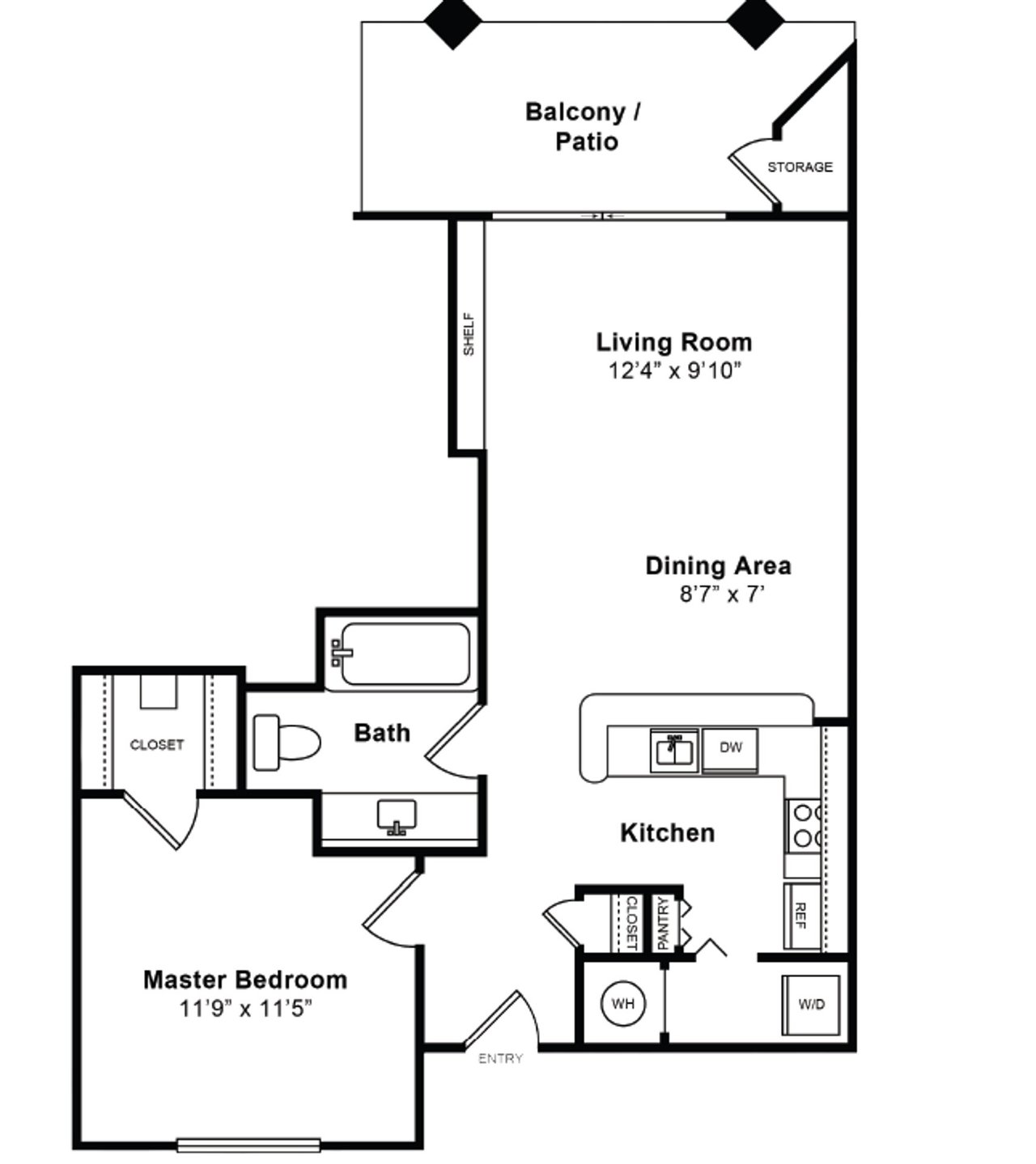  (Campaign: A1 | 1 Bed 1 Bath | 737 sq ft)