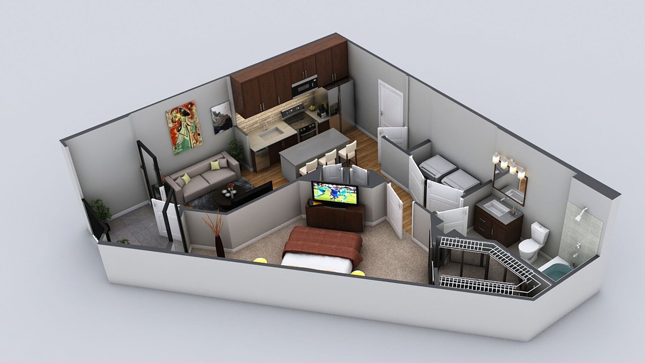  (Campaign: A2-3 | 1 Bed 1 Bath | 688 sq ft)