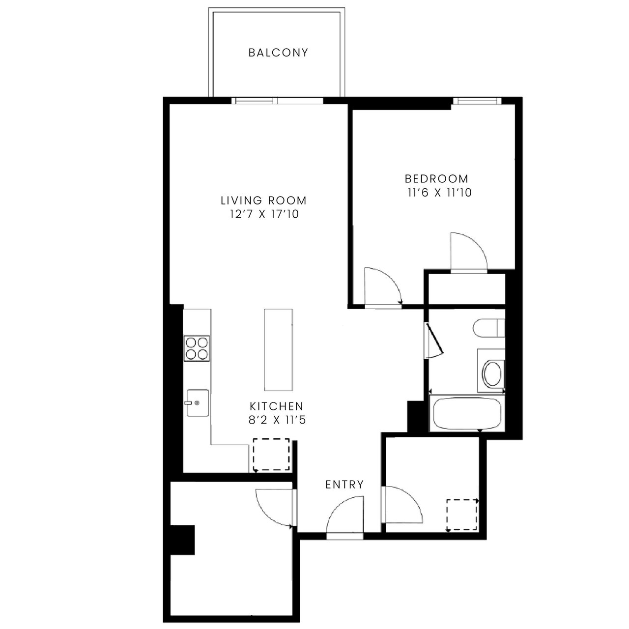  (Campaign: 1 Bed | 1 Bath | 834 sq ft)