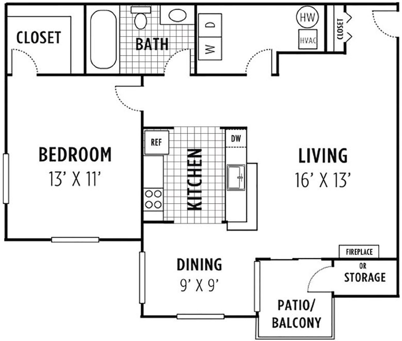  (Campaign: A1 | 1 Bed 1 Bath | 719 sq ft)